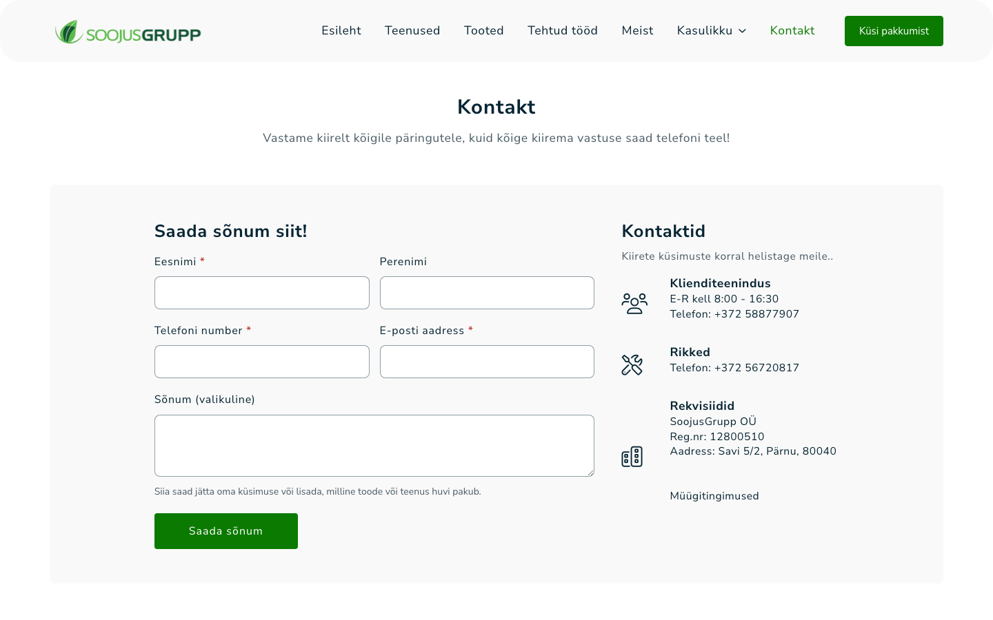 Soojusgrupp kontaktileht